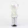 Pleaser - FLAMINGO808RSI Sandale à bride à la cheville, Pole dance chaussures - Transparent Product image
